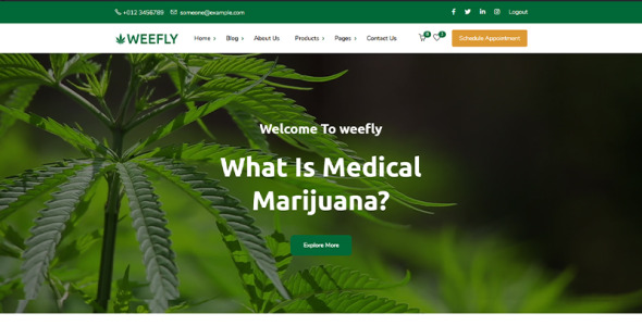 медицинская конопля и марихуана wordpress тема