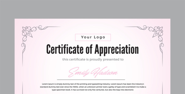 Шаблон сертификата на тему графика