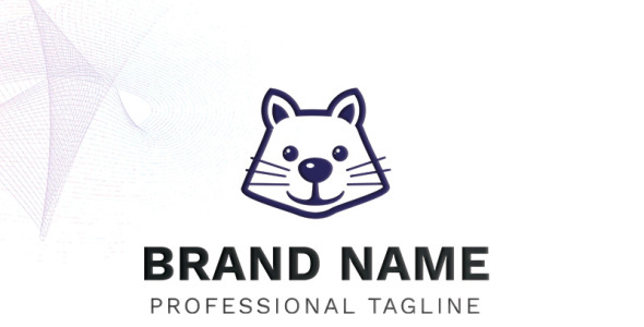 Шаблон логотипа на тему графика