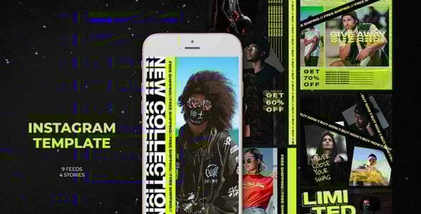 Шаблон для соцсетей на тему графика