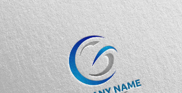 Шаблон логотипа на тему графика