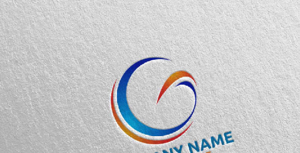 Шаблон логотипа на тему графика