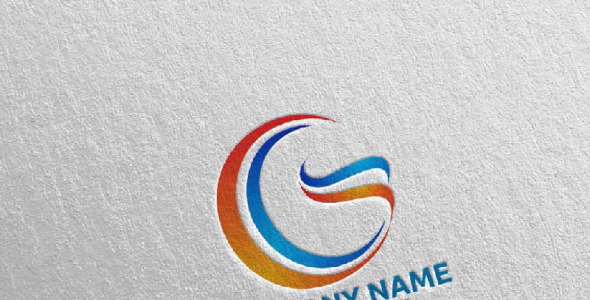 Шаблон логотипа на тему графика