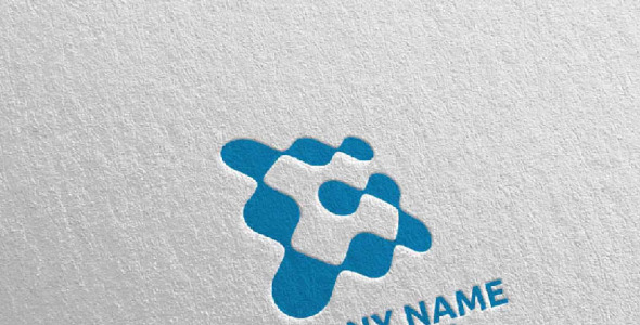 Шаблон логотипа на тему графика