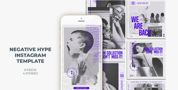 Шаблон для соцсетей на тему графика