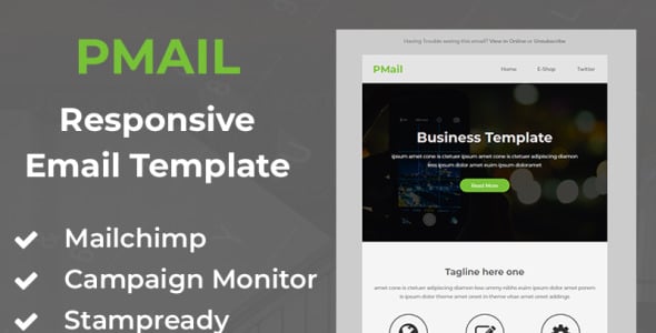 адаптивный шаблон электронной рассылки новостей