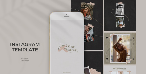 Шаблон для соцсетей на тему графика