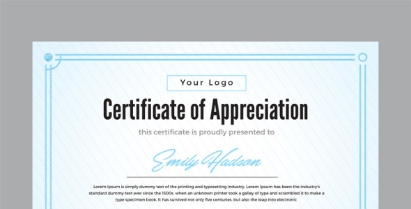 Шаблон сертификата на тему графика