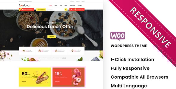 кафе и ресторан премиум-класса woocommerce тема