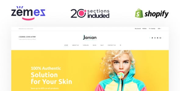 корейская косметика интернет магазин shopify тема