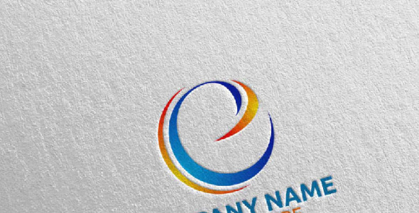 Шаблон логотипа на тему графика