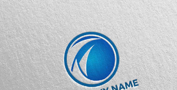 Шаблон логотипа на тему графика