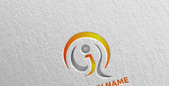 Шаблон логотипа на тему графика