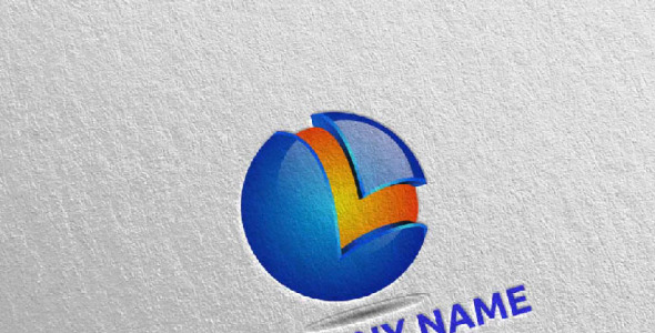 Шаблон логотипа на тему графика