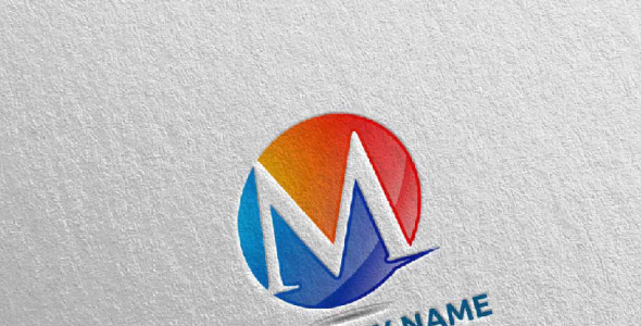 Шаблон логотипа на тему графика