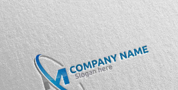 Шаблон логотипа на тему графика