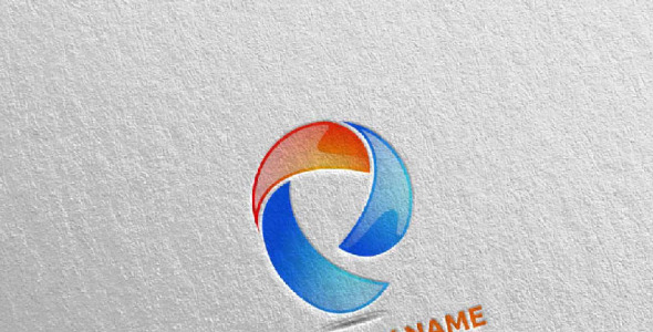 Шаблон логотипа на тему графика