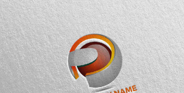 Шаблон логотипа на тему графика