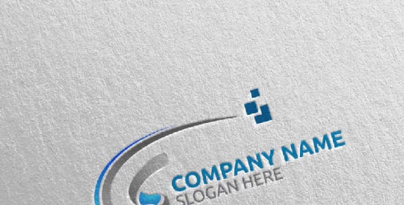 Шаблон логотипа на тему графика