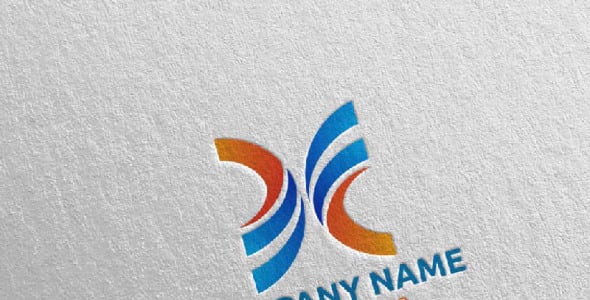 Шаблон логотипа на тему графика