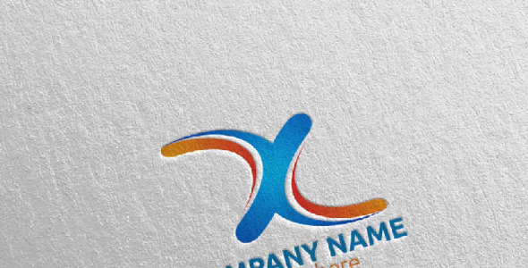 Шаблон логотипа на тему графика