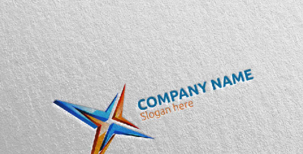 Шаблон логотипа на тему графика