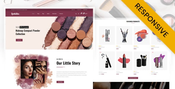 магазин косметики woocommerce тема