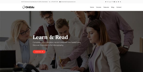образовательные курсы lms wordpress тема