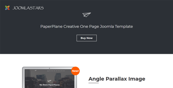 креативный шаблон onepage joomla
