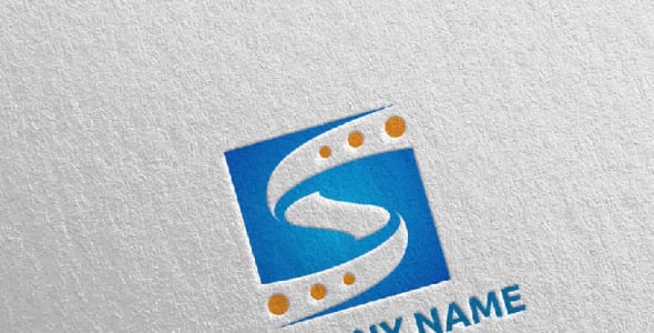 Шаблон логотипа на тему графика