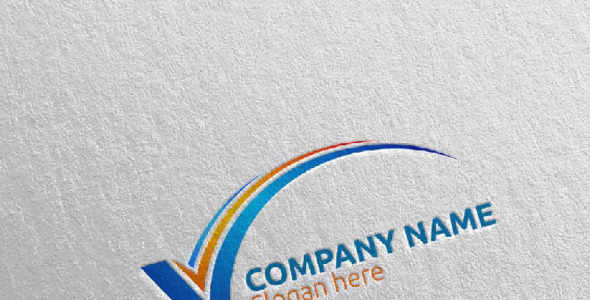 Шаблон логотипа на тему графика