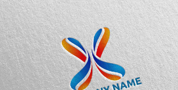 Шаблон логотипа на тему графика