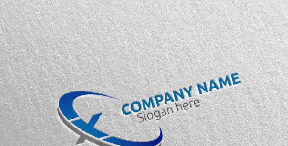 Шаблон логотипа на тему графика