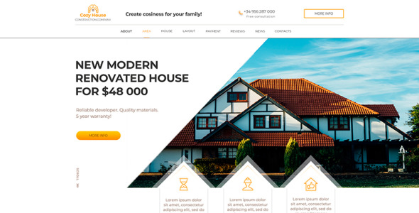 PSD шаблон на тему графика