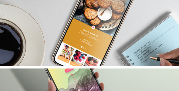 Мокап для продукта на тему графика