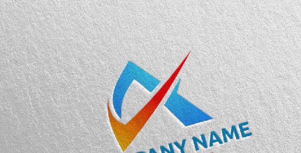 Шаблон логотипа на тему графика