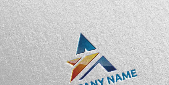 Шаблон логотипа на тему графика