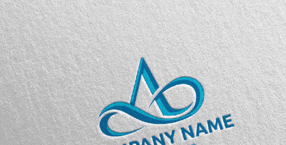 Шаблон логотипа на тему графика