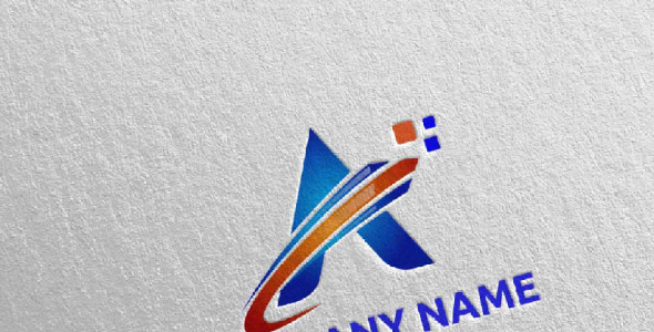 Шаблон логотипа на тему графика