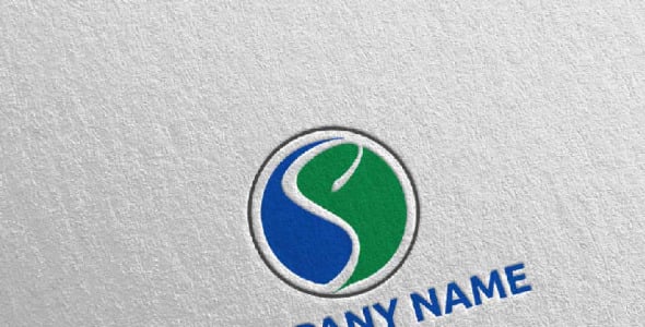 Шаблон логотипа на тему графика