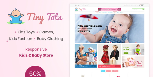 тема kids &amp; baby shopify