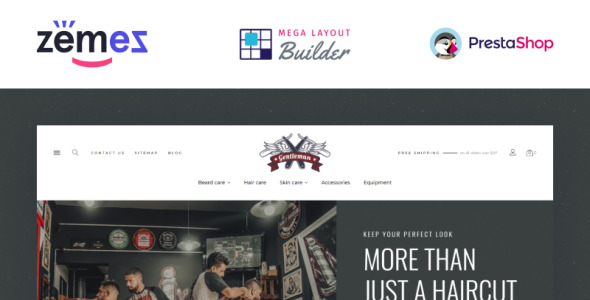 парикмахерская электронная коммерция шаблон prestashop тема