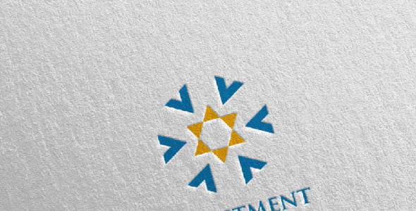 Шаблон логотипа на тему графика