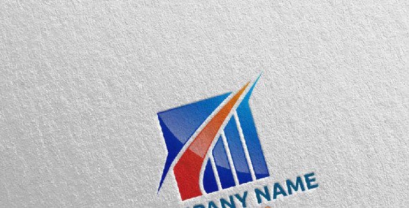 Шаблон логотипа на тему графика