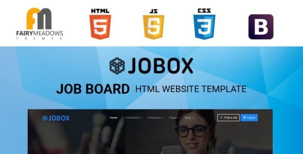 шаблон сайта job board html5