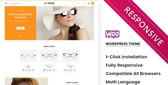 тема магазина очков для глаз woocommerce