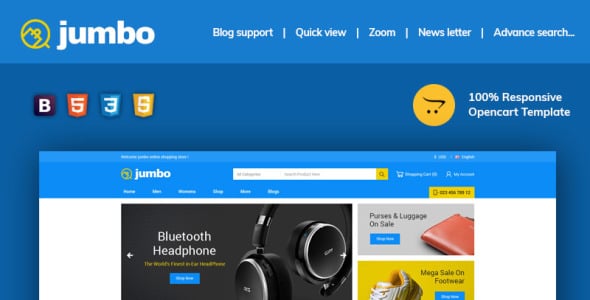 шаблон jumbo opencart