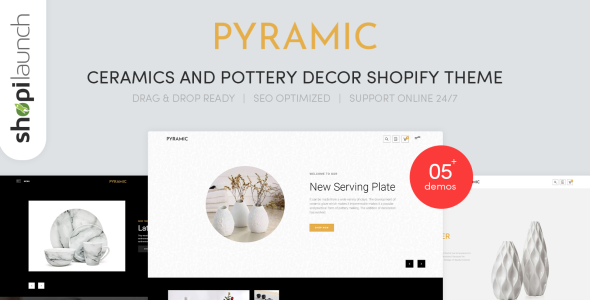 керамика и керамика декор shopify тема