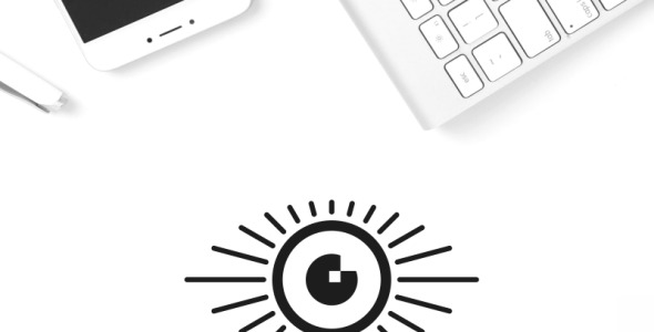 Шаблон логотипа на тему графика