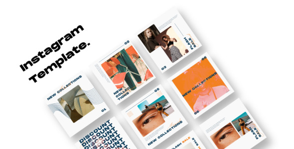 Шаблон для соцсетей на тему графика